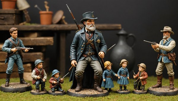 Figurine à peindre : collection exclusive pour dioramas et miniatures